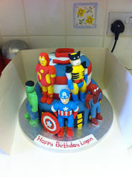 Marvel Heroes cake