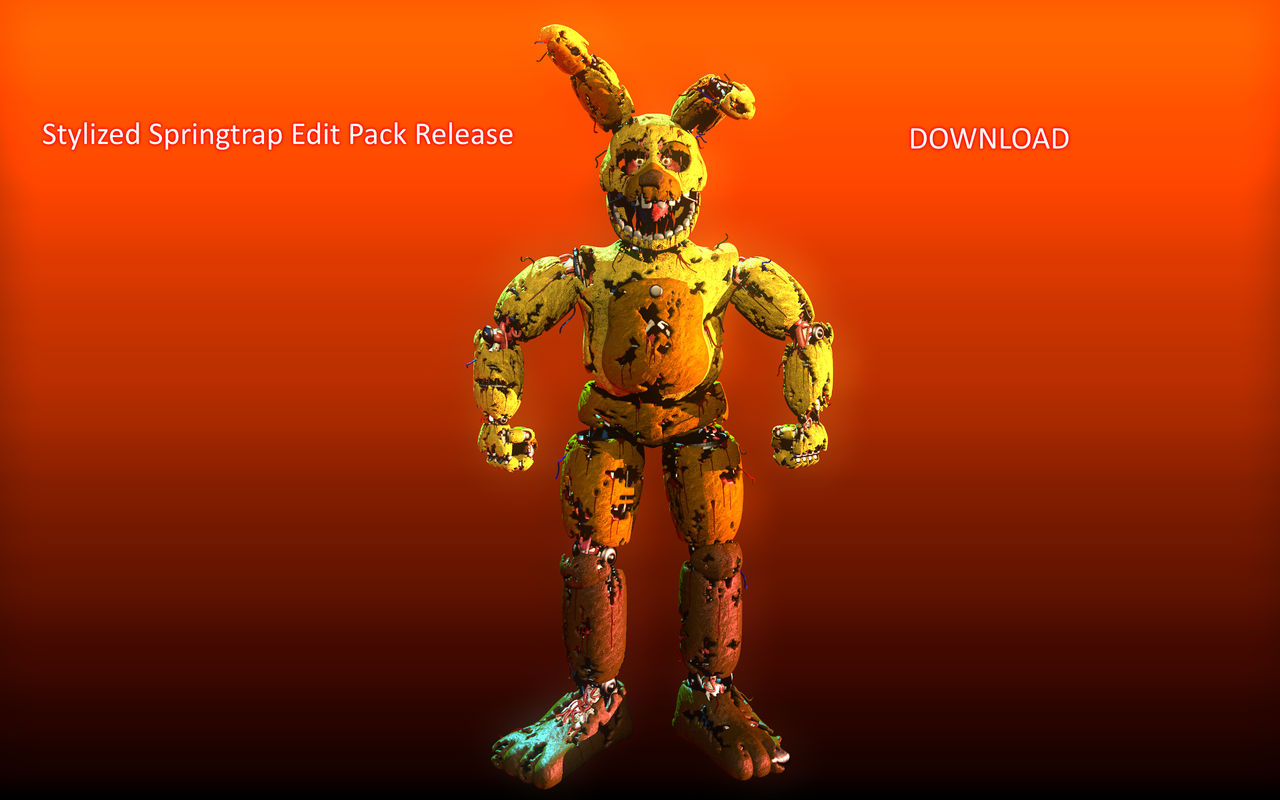 (FNAF/C4D) Stylized Springtrap Edit Pack Release by Bulbrowser on ...