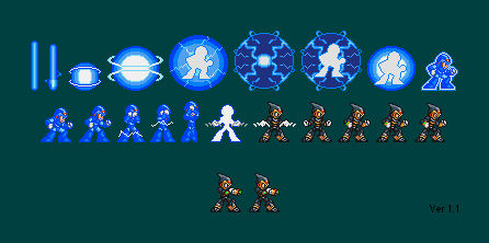 Megaman X Shadow Armor 16-bit by DarkSamus993 on DeviantArt