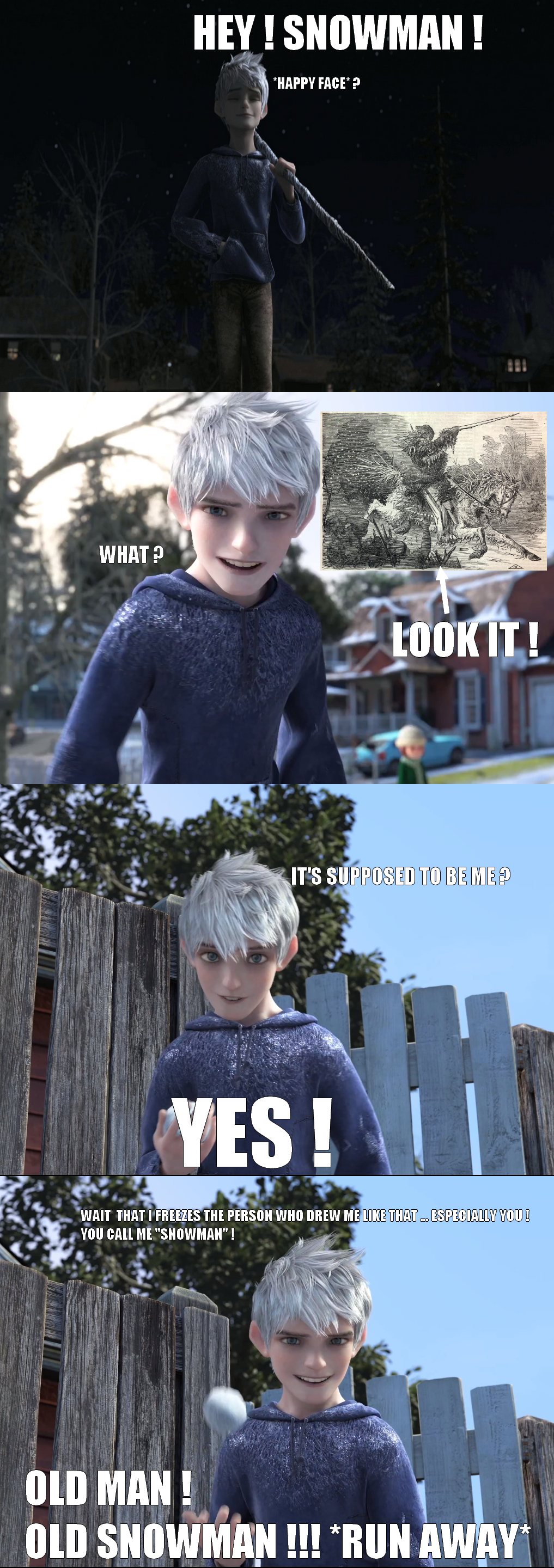 Meme - The true identity (engraving) on Jack Frost