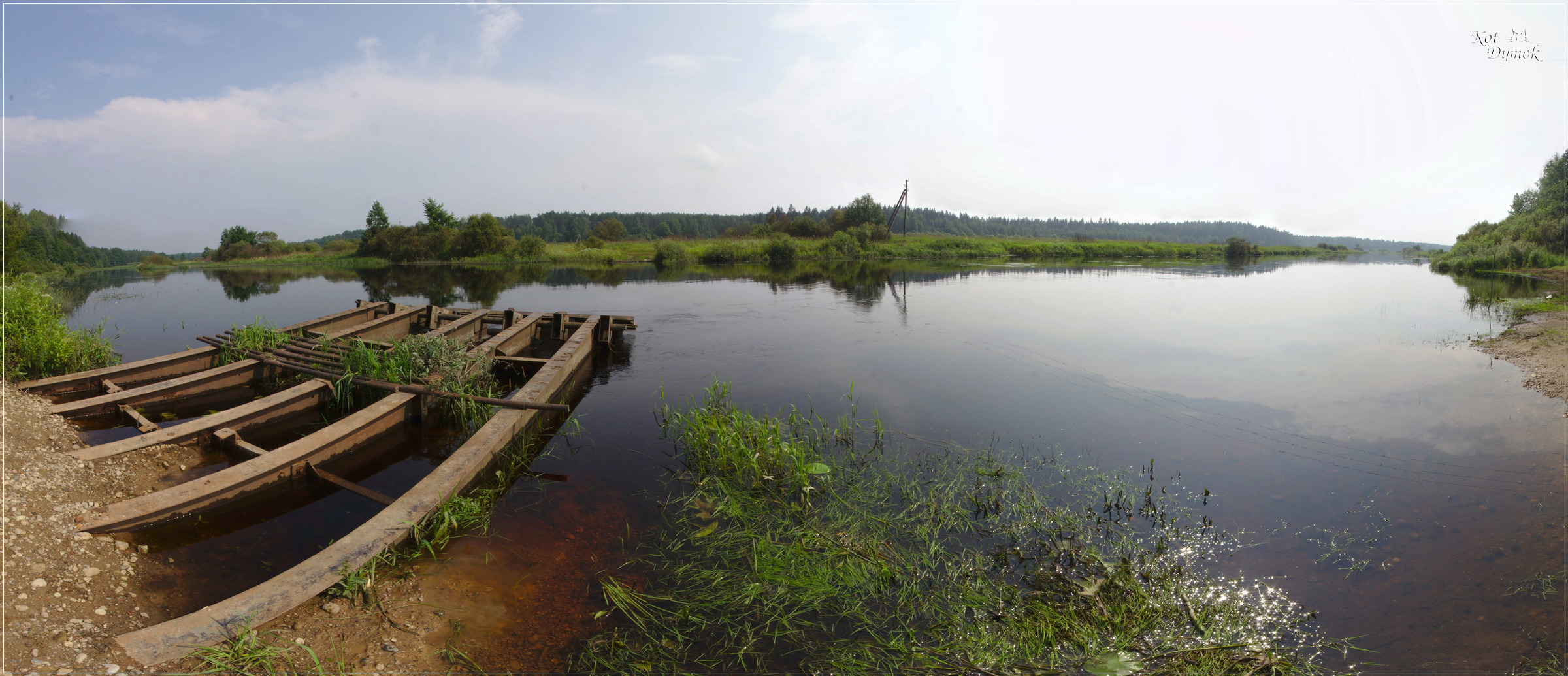 Landscape of Oredezh River, Russia (2/2)