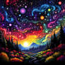 Psychedelic Night Sky