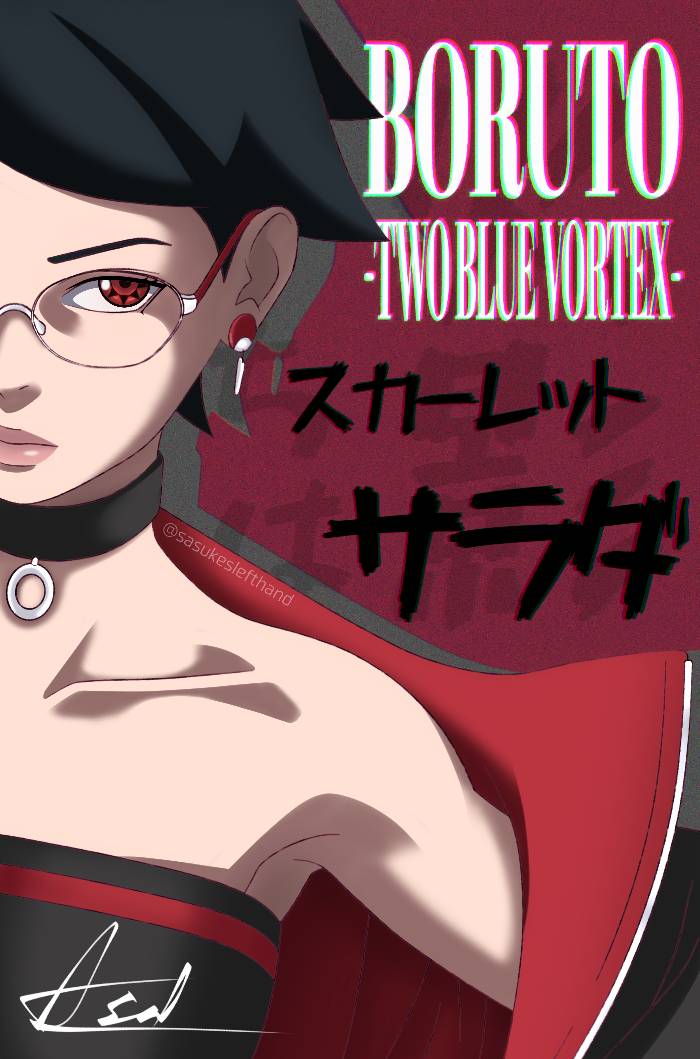 Sarada Uchiha mangekyou sharingan - time skip by rosolinio on DeviantArt