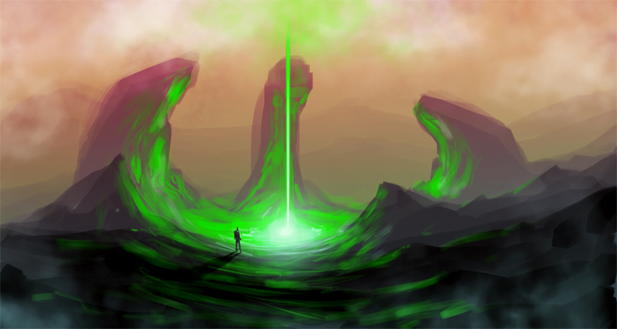 Speed Sketch: Green Beam