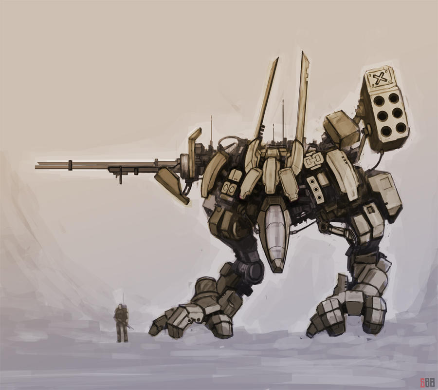 Mech sketch by rickystinger88 on DeviantArt