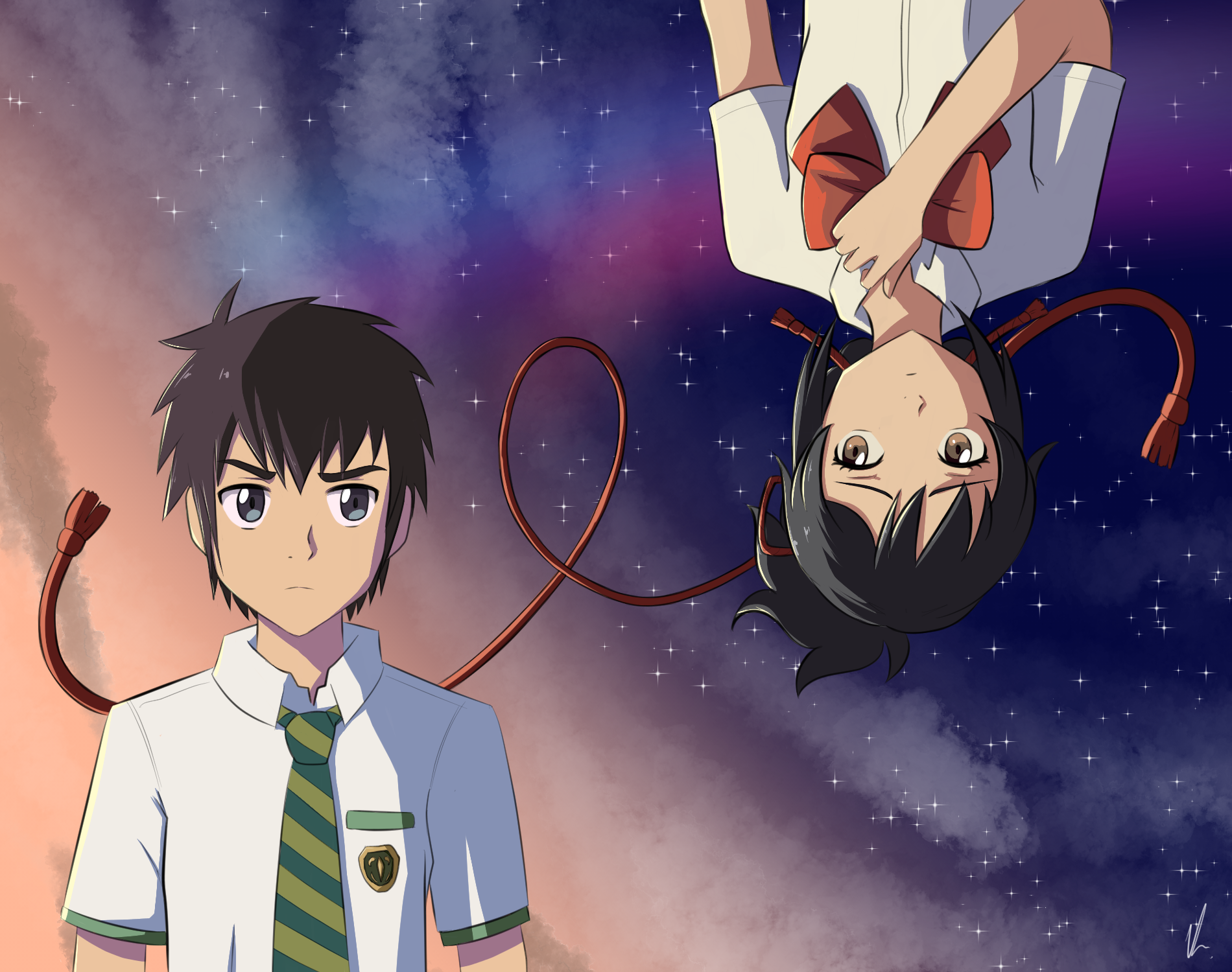 Taki and Mitsuha - Kimi no na wa