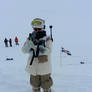 Hoth Trench Trooper Cosplay in Finse/Norway