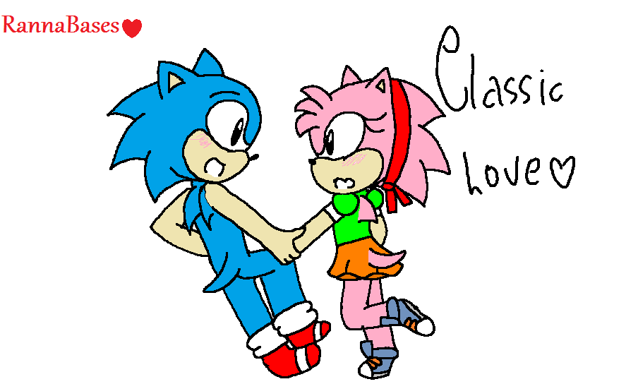 Classic Sonamy Kiss by Soneamlover on DeviantArt