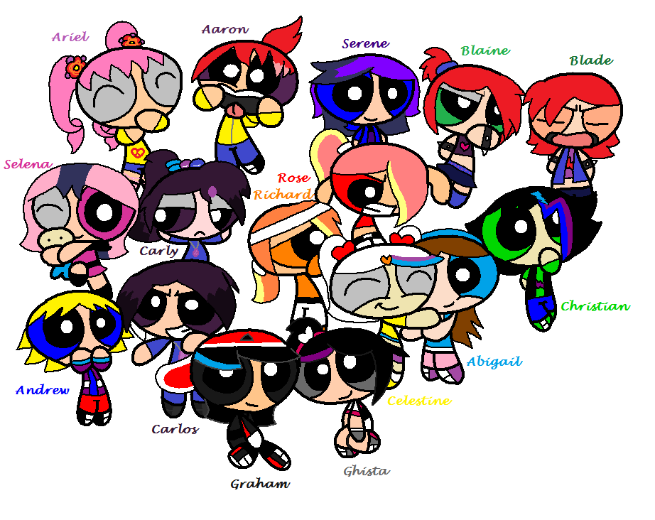 10th anniversary of my PPG OCs (with guests) by InnoRain on DeviantArt