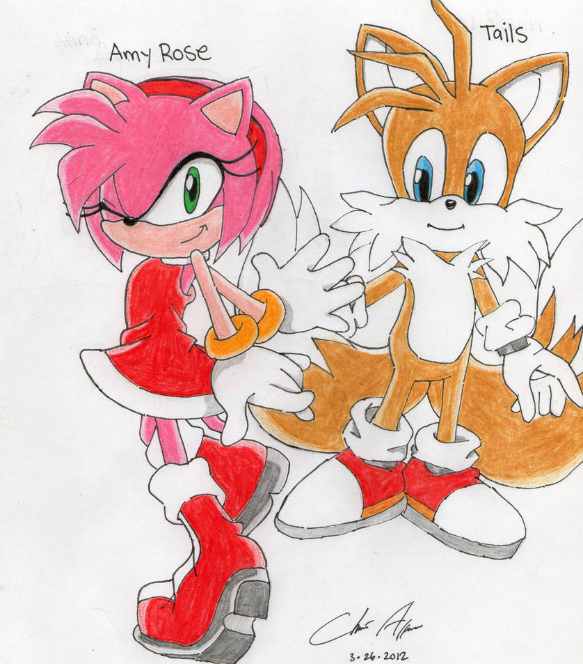 Rose Tails Amy Rose and Tails by Kisarasmoon on DeviantArt