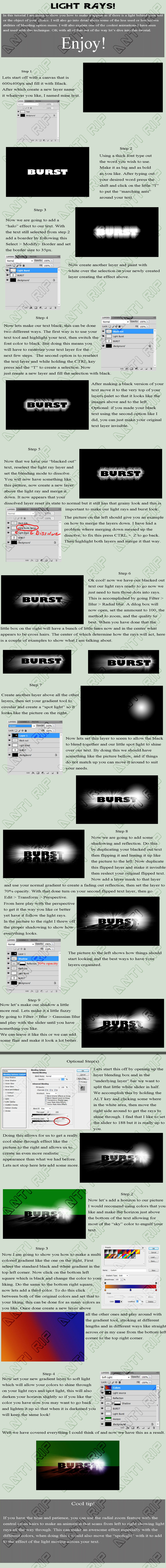 Lightray Tutorials by sillentassault