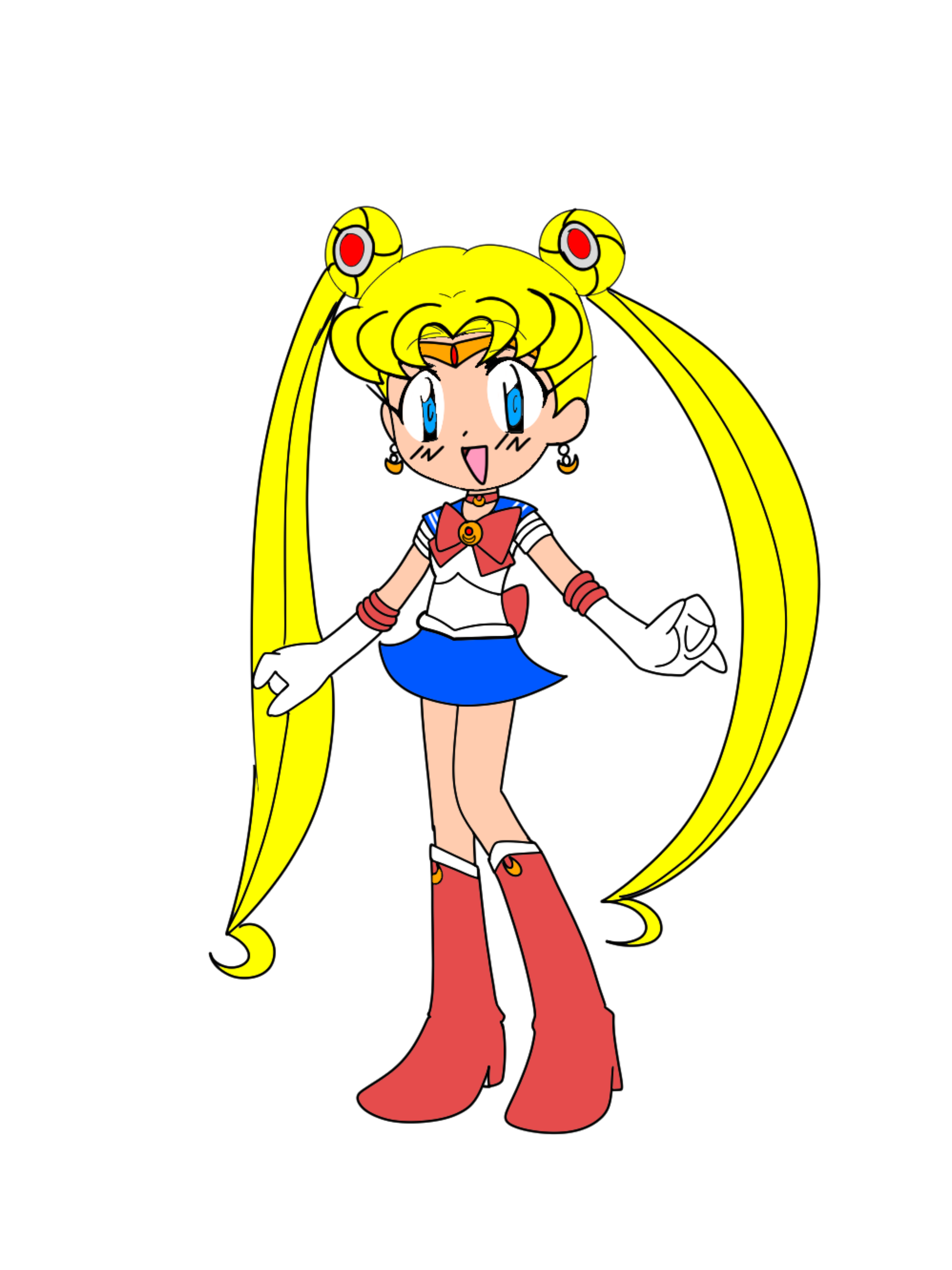 Sailor Moon 90's NauToon2007 style by RollYagami02 on DeviantArt