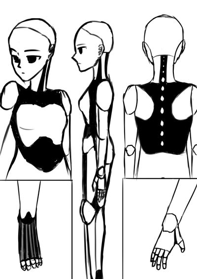 Android lady by EvilOwOUwU on DeviantArt