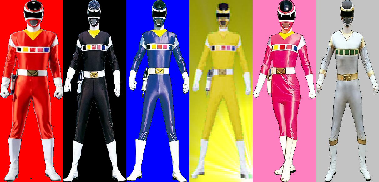 Megaranger 5 Boys and 1 Girl by Rutgervdc on DeviantArt