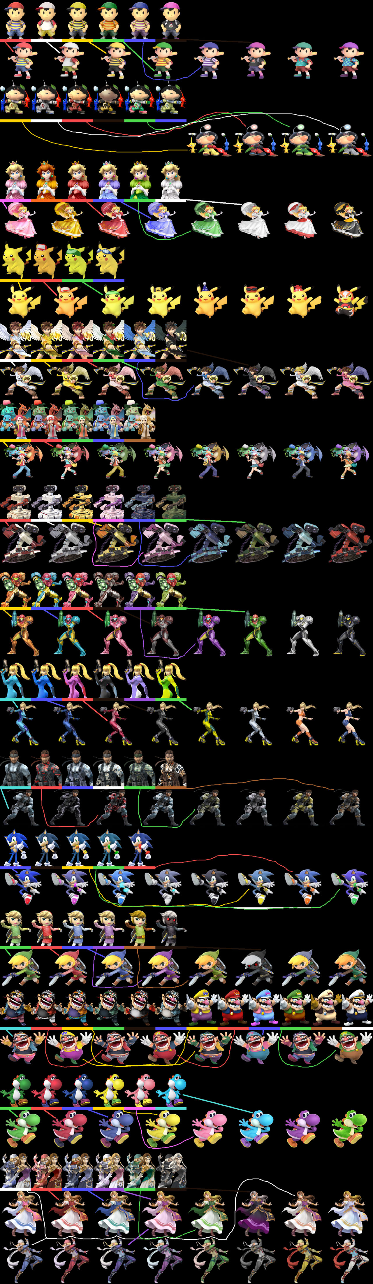 Alternate Costume SSBB Page 2 by Rutgervdc on DeviantArt