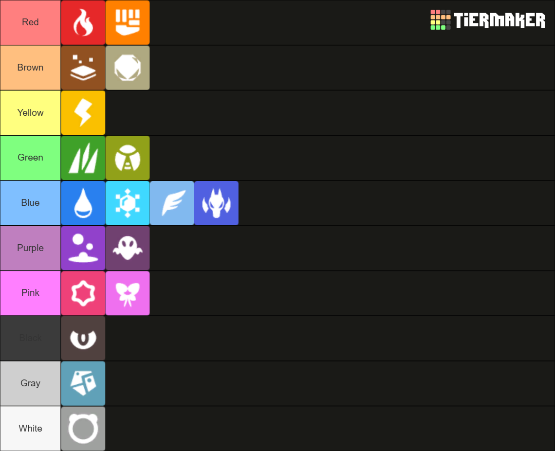 Pokemon Type Color by Rutgervdc on DeviantArt