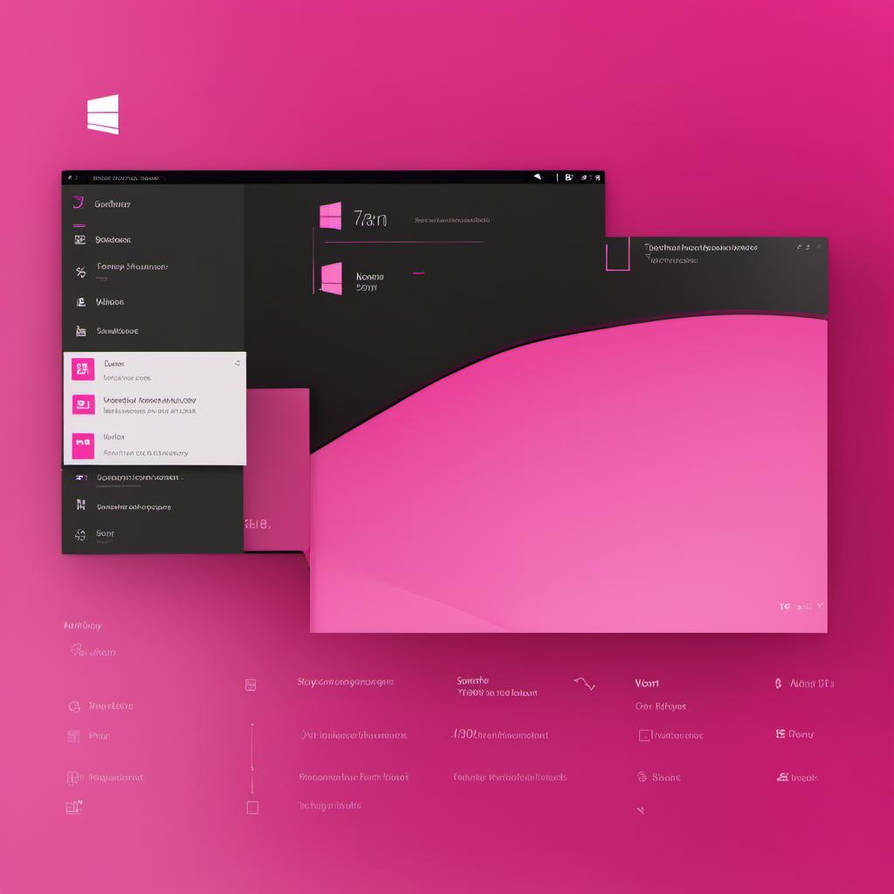 A minimalist theme for windows 11 with hot pink by AmandaKBrady89 on ...