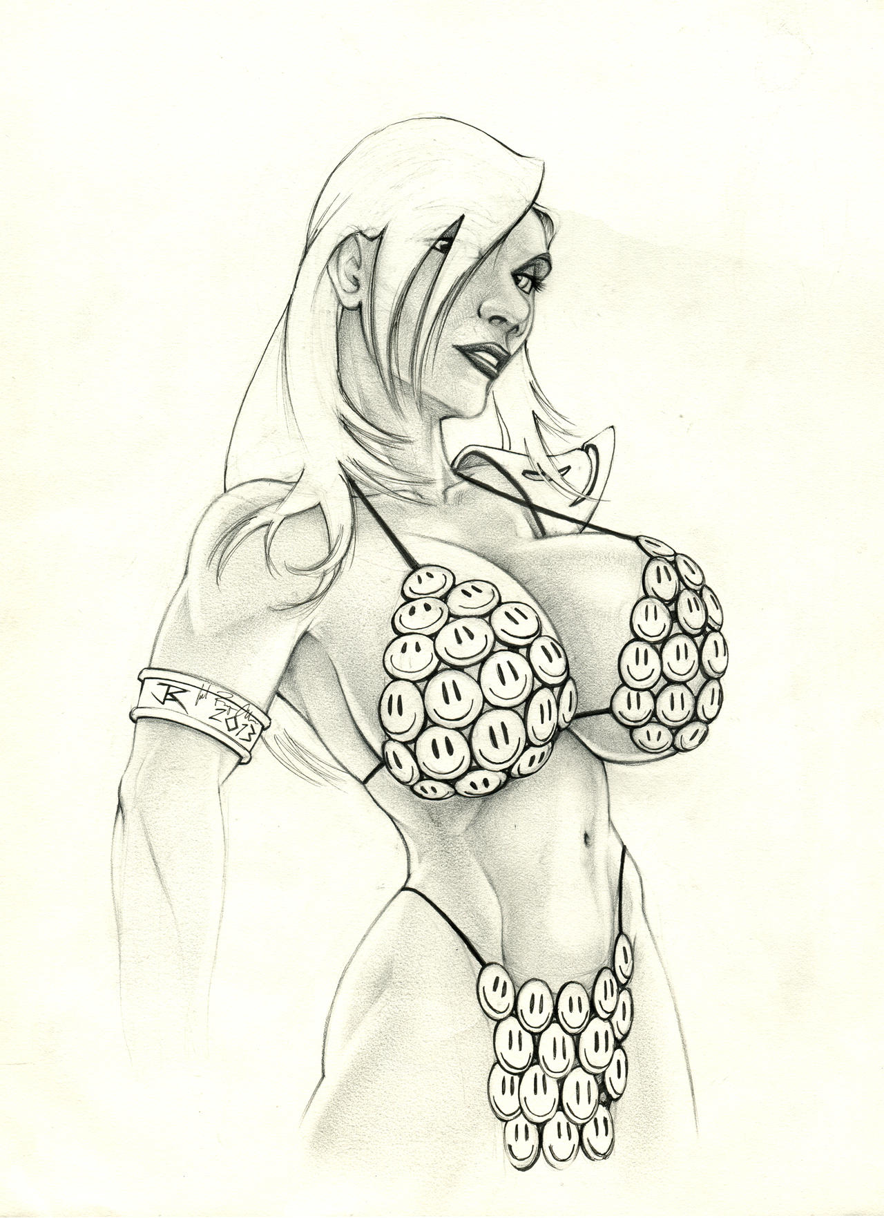 Red Sonja Smiley-Pencil