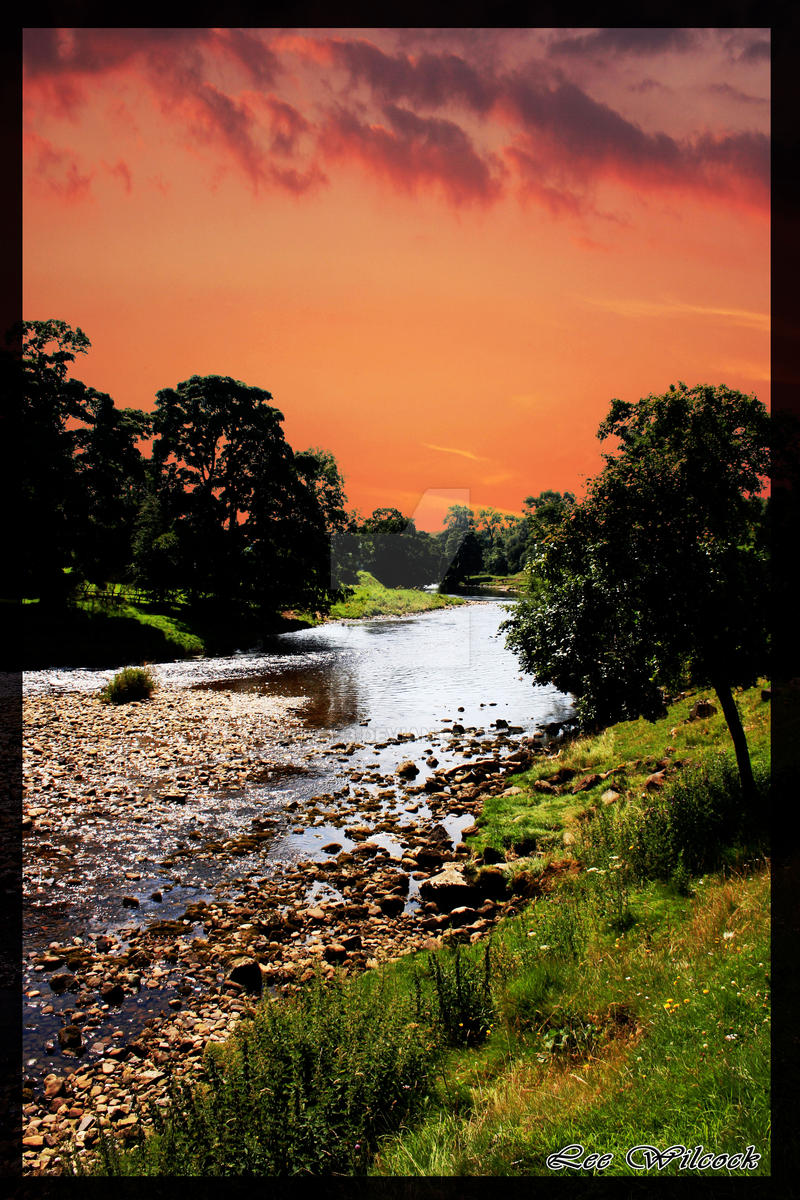 Sunset by the River