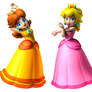 Super Mario Sunshine Peach and Daisy