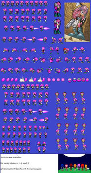 Julie-su the echidna advance sprites