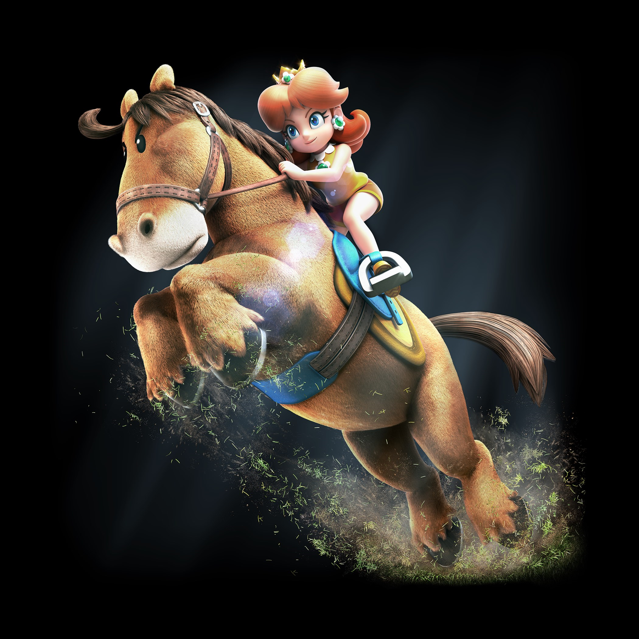 Princess Daisy and her horse by earthbouds on DeviantArt
