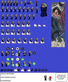 Spectre the echidna advance sprites