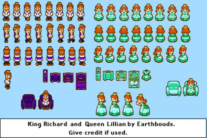 King Richard and Queen Lillian Sprites