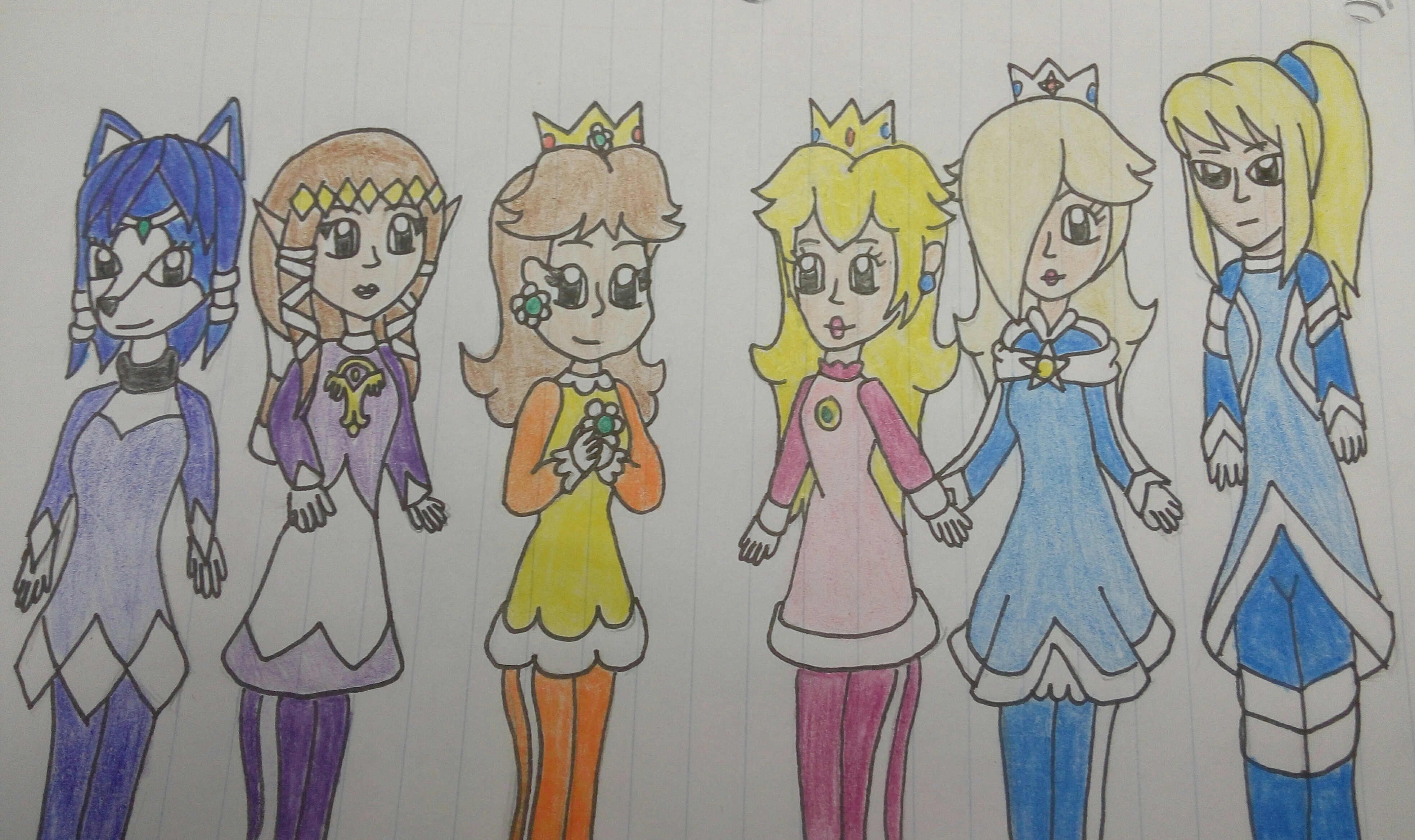 Nintendo Girls Deviantart Zelda Commission Nintendo :: Behance