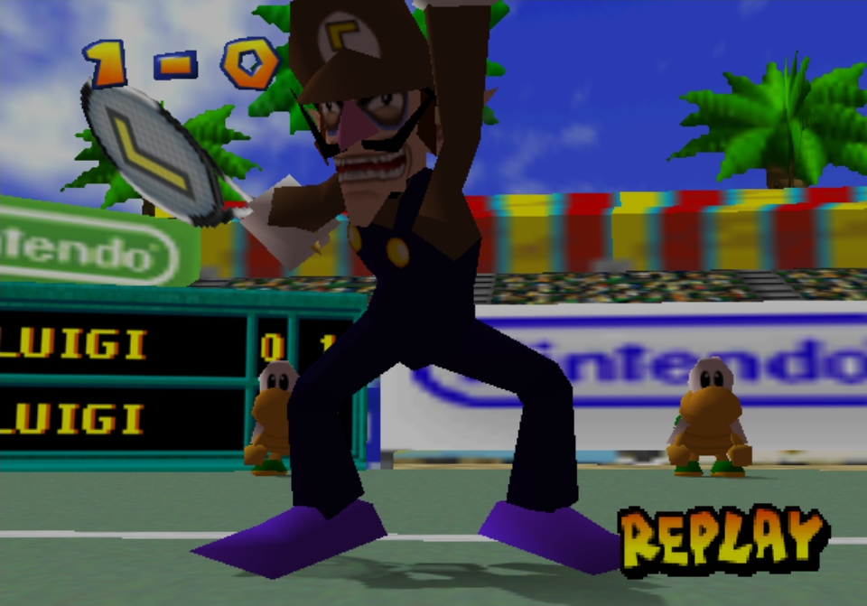 Waluigi got a score (alternate color)