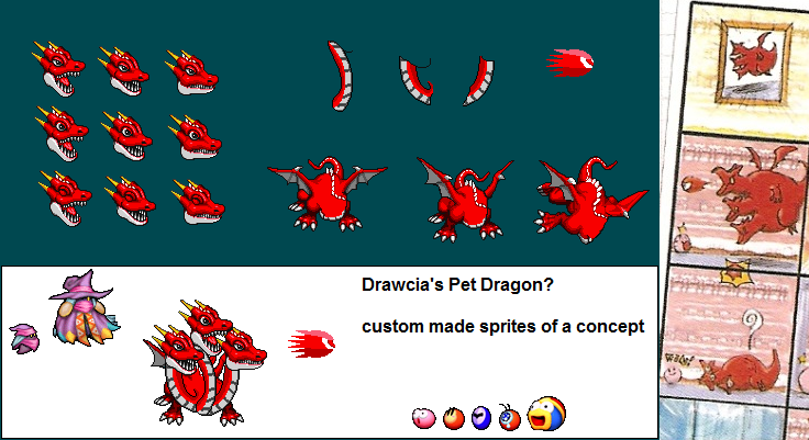 Drawcia's pet dragon?