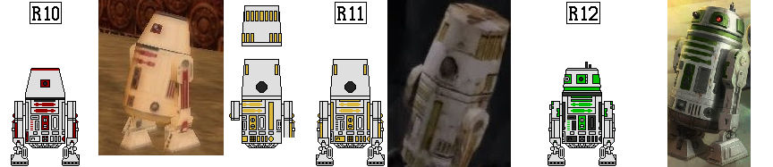All R1 Droids The R10 To R12 droids by earthbouds on DeviantArt
