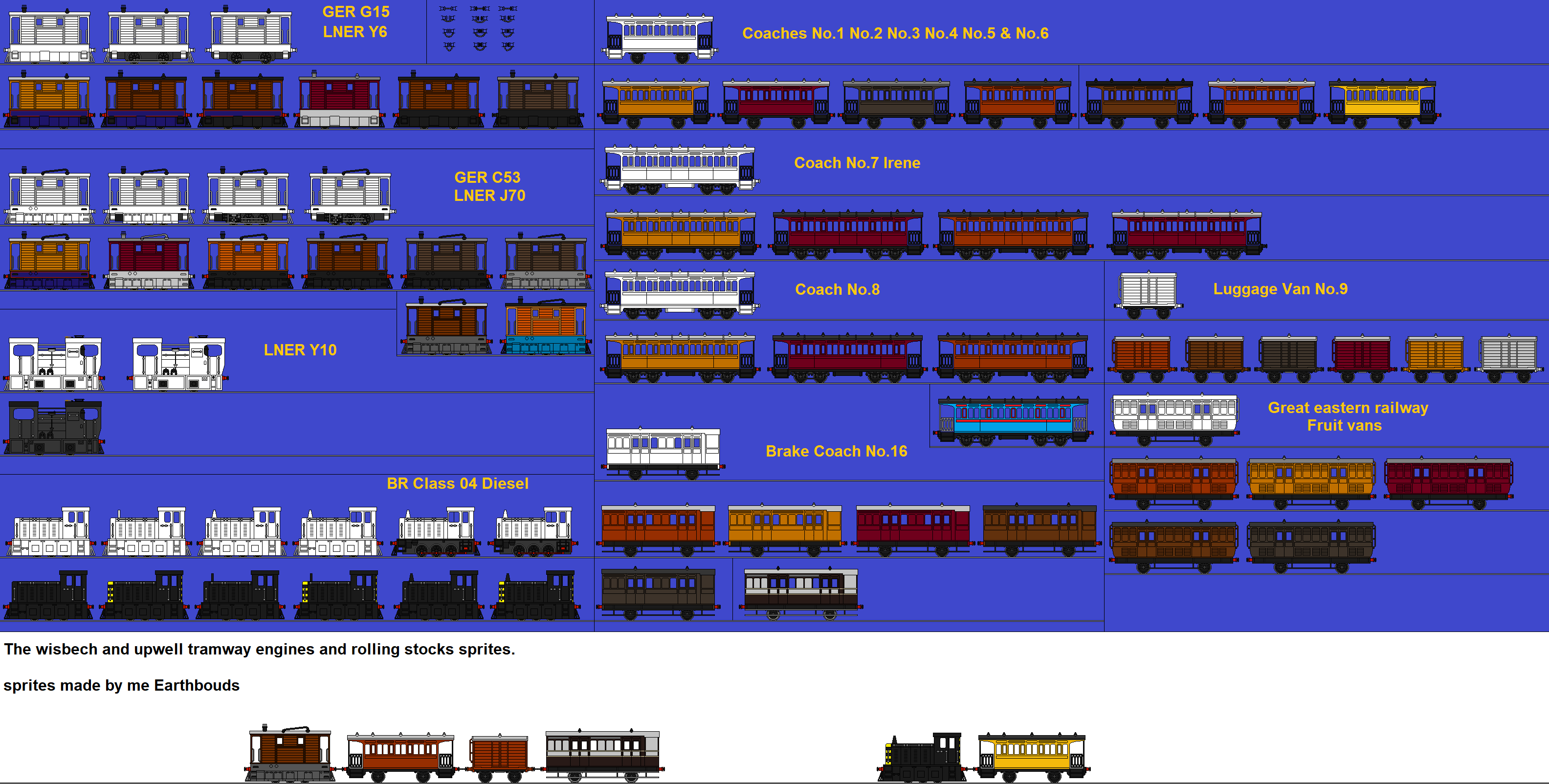 The Wisbech And Upwell Engines And Stocks Sprites by earthbouds on ...