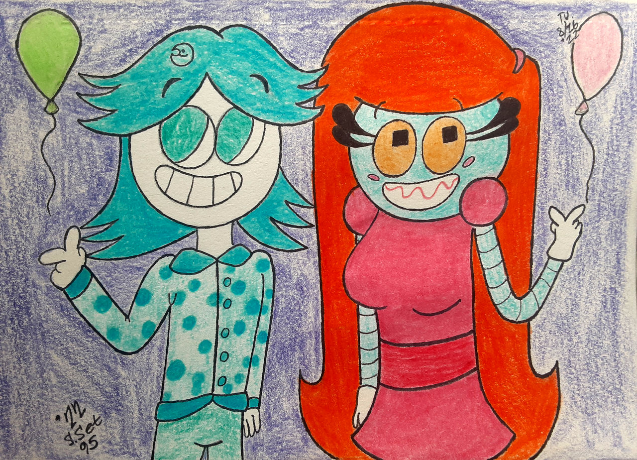 Luna and Bridget (Gift) by Stereoset95 on DeviantArt