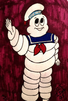 Michelin Man as Stay Puft Marshmallow Man