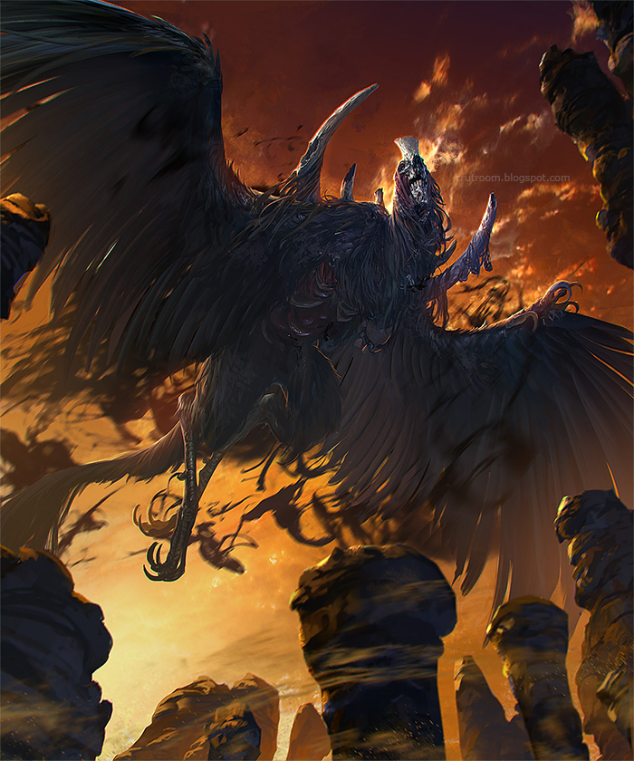 Demon Winged Alucard Deviantart Crutz Characters Mofo Enchanted Dire Wolf C...