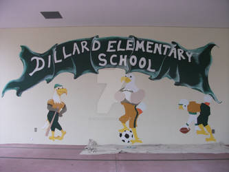 My mural for Dillard Elementary School