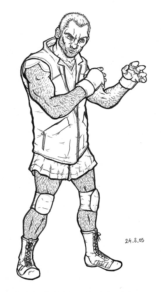 Boxer lineart concept