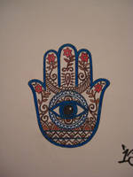 Indian-fusion Hamsa Tattoo