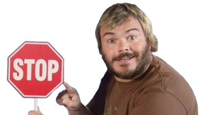 Jack Black with Stop Sign Render