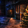 Dark Christmas Stock Background