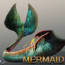 Mermaid Tail PNG Stock Image