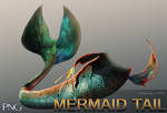 Mermaid Tail PNG Stock Image by bonbonka