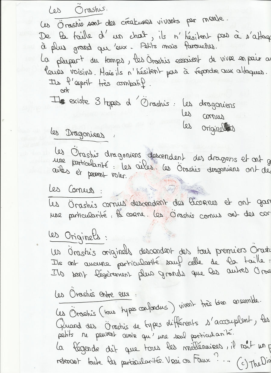 Les Orashis Presentation Brouillon Part 1 By Thediale On Deviantart
