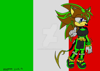 .:Flag Italy:. Robin by DarkKittyCrimson