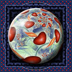 Gift Box Marble-Flaming Hearts by Velvet--Glove