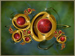 Firestone Brooch by Velvet--Glove