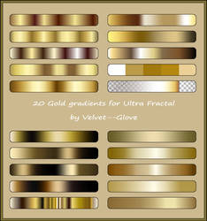 Gold Gradient Pack for Ultra Fractal