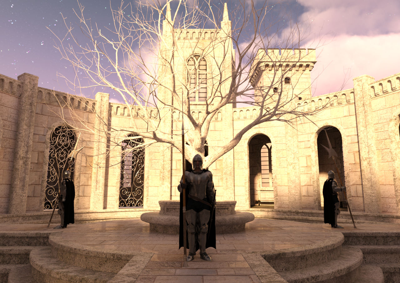 Street and Gate - Minas Tirith, Gondor by Dandelo1 on DeviantArt