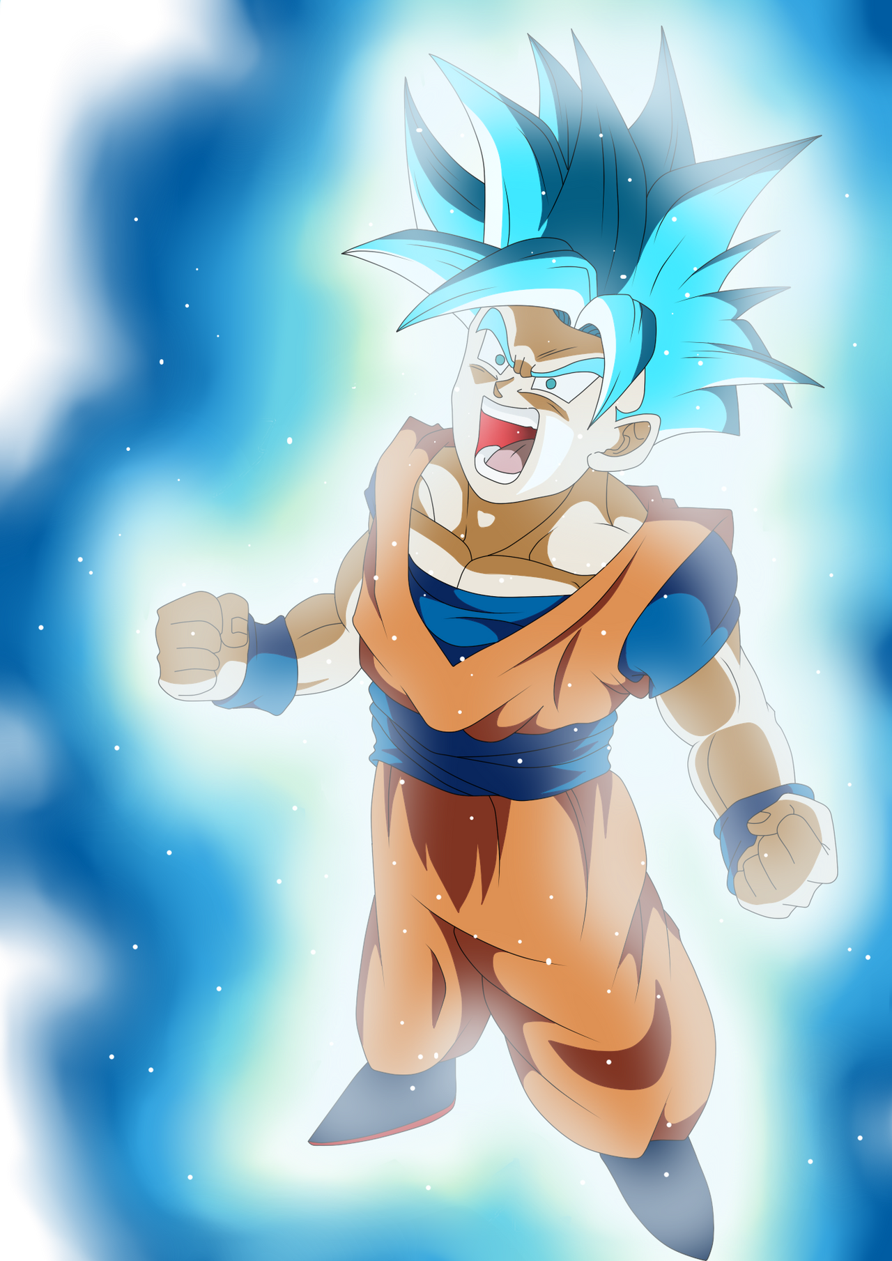 Goku Super Saiyan 2 by TheOneNimbus on DeviantArt